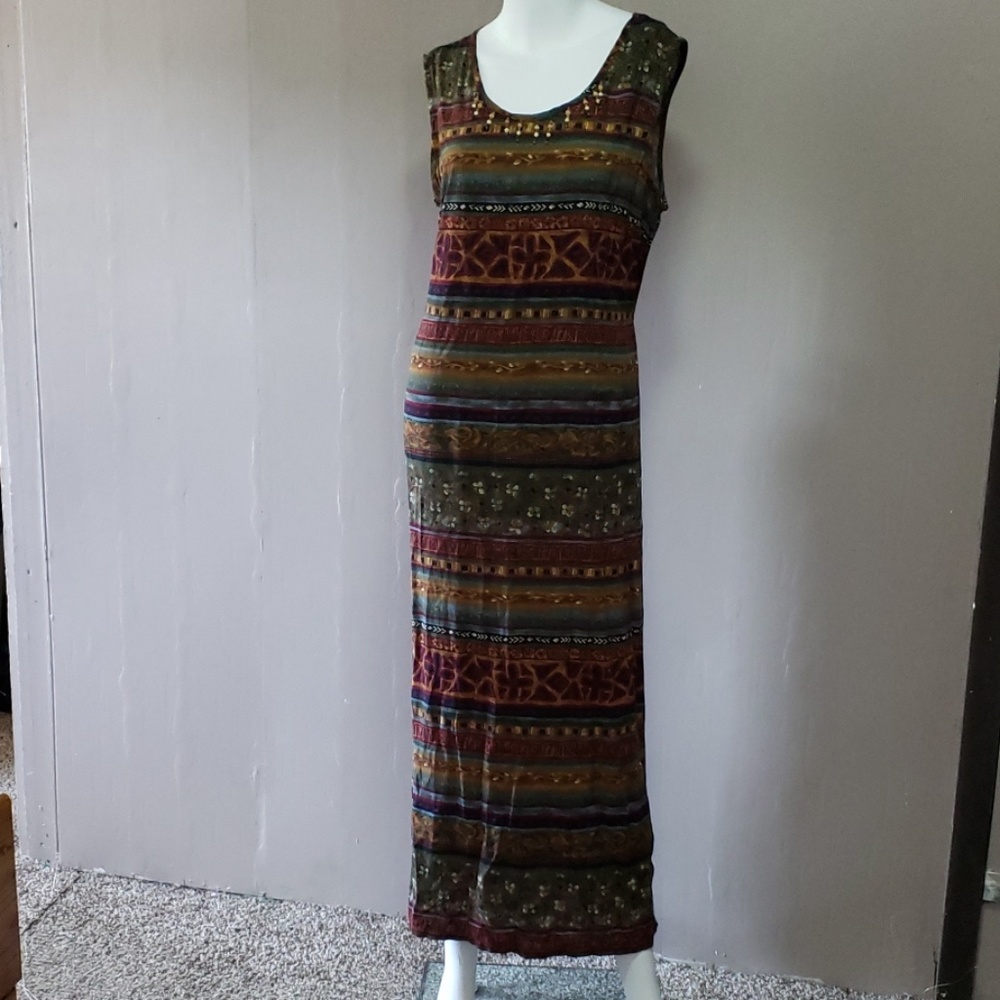 Just In Thyme Ltd Bohemian Maxi Dress Sz 12
